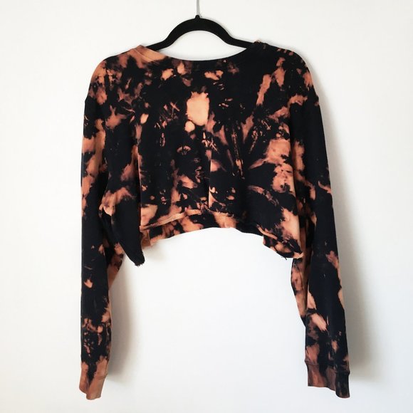 Vintage reverse tie dye cropped sweatshirt - Picture 1 of 6